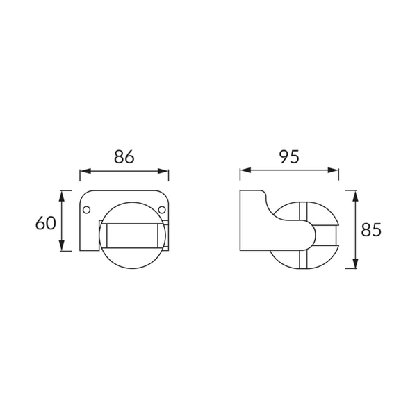 Czujnik ruchu Azor 03696 Ideus IP44 z regulacją do łazienki biały