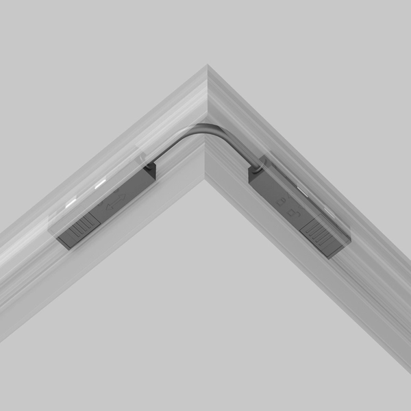 Łącznik do zasilania Exility TRA034CPC-42B-15-1 magnetycznych szyn czarny