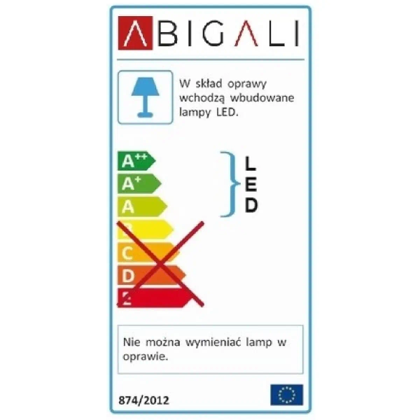Dekoracyjny kinkiet DEER-B LED 6W jeleń metalowy czarny