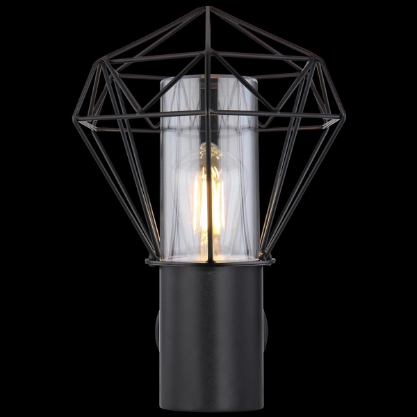 Ogrodowa lampa ścienna HORACE 31355 elewacyjna druciana IP44 czarna