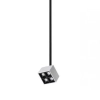 Kwadratowa lampa wisząca 1930 LED 7W 3000K metalowa czarny biały