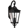 Zewnętrzna LAMPA ścienna Cotswold FE-COTSLN2-L-BK Elstead FEISS ogrodowa OPRAWA elewacyjna outdoor IP44 czarna przezroczysta