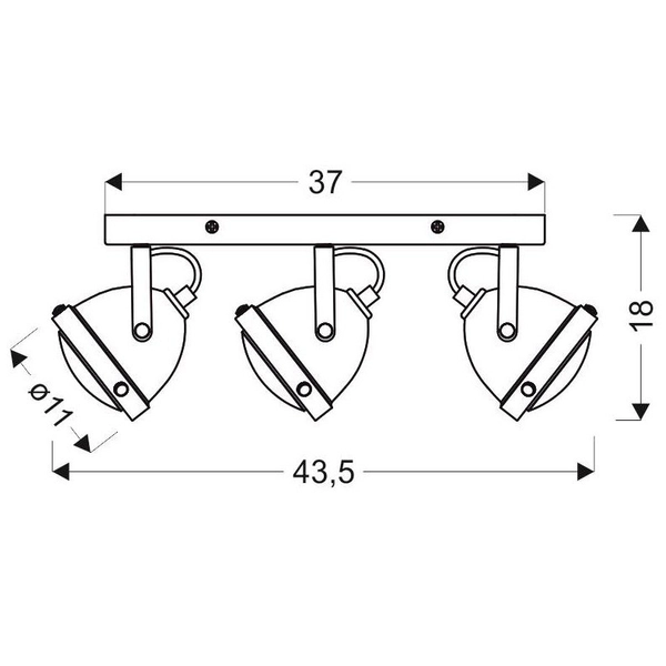 Regulowana LAMPA sufitowa FRODO 93-71088 Candellux metalowa OPRAWA kinkiet reflektorki rustykalne rdzawe