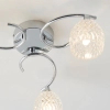 Salonowa lampa sufitowa Boyer BOYER-3CH szklana chrom przezroczysty