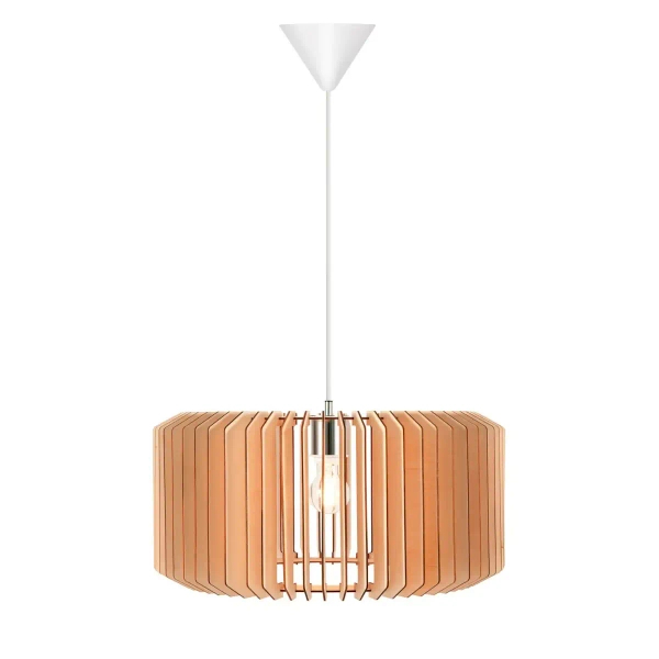 Drewniana lampa wisząca do jadalni ASTI 2213143014 beżowy