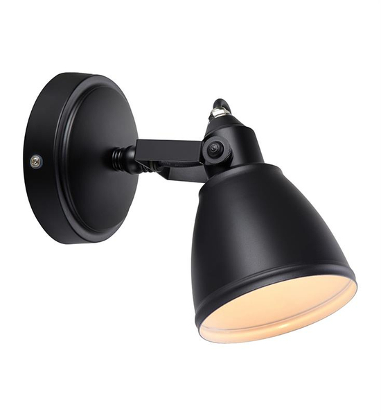 Industrialna LAMPA ścienna FJÄLLBACKA 108082 Markslojd regulowana OPRAWA metalowy kinkiet do łazienki IP44 czarny