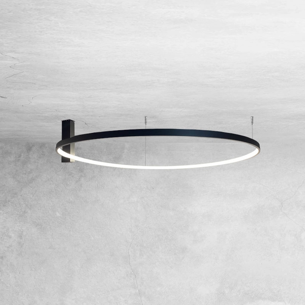 Natynkowa lampa sufitowa Agari 1332 LED 38W 4000K czarna do pokoju