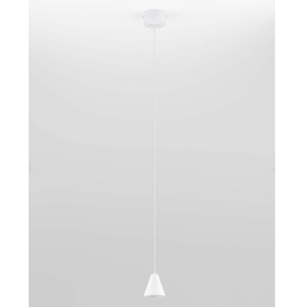Stożkowa lampa wisząca ACHOCALLA LE44760 LED 5W 3000K biała