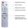 Ściemnialny plafon SHELL ML6171 LED 40W 3000-6000K z pilotem biały