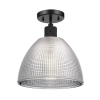 Wisząca szklana lampa Hampstead przydymiona czarna industrialna 1xE27 1-p ELS-HAMPSTEAD-P-BLK