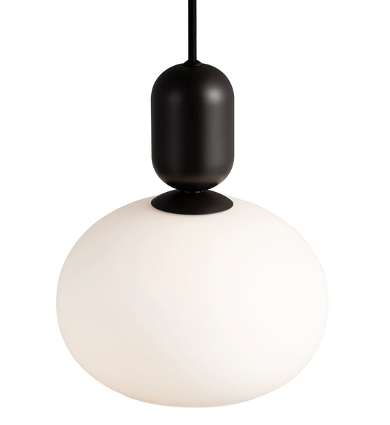 Nowoczesna lampa wisząca Notti 2011003003 Nordlux do salonu czarna biała