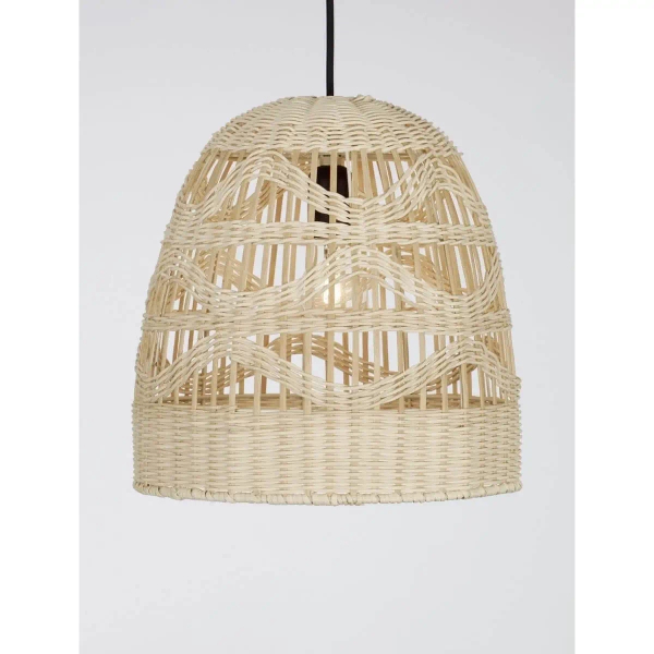 Lampa wisząca boho REYNOSA LE42948 do jadalni beżowa czarna