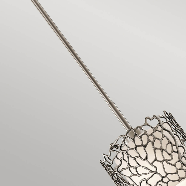 Regulowana lampa wisząca Silver Coral KL-SILVER-CORAL-MP Kichler tuba srebrny