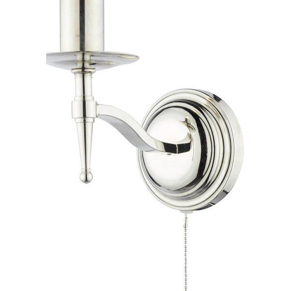 Pałacowy kinkiet ścienny Marble MAR0738-EH Dar Lighting świecznikowy srebrny