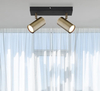Sufitowa lampa regulowana Robby 57911-2M czarna mosiądz