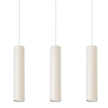 Potrójna lampa wisząca LAGOS SL.1481 tubki metalowe beżowe
