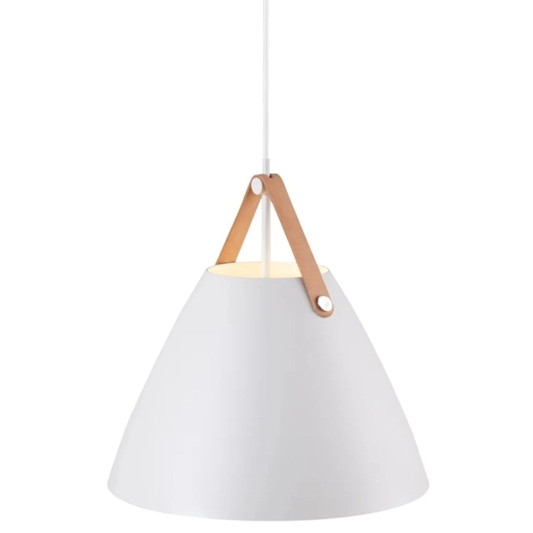 Lampa zwisowa Strap 84343001 Nordlux metalowa biała