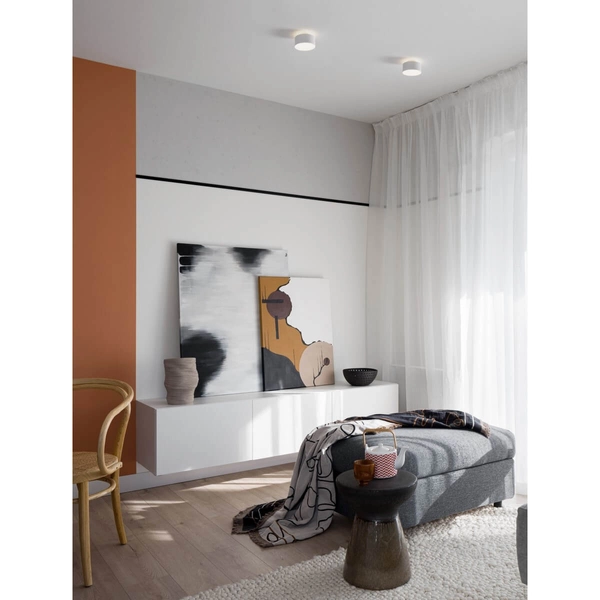 Nasufitowa lampa okrągła ALVEAR LE44383 LED 24W 3000K do salonu biały