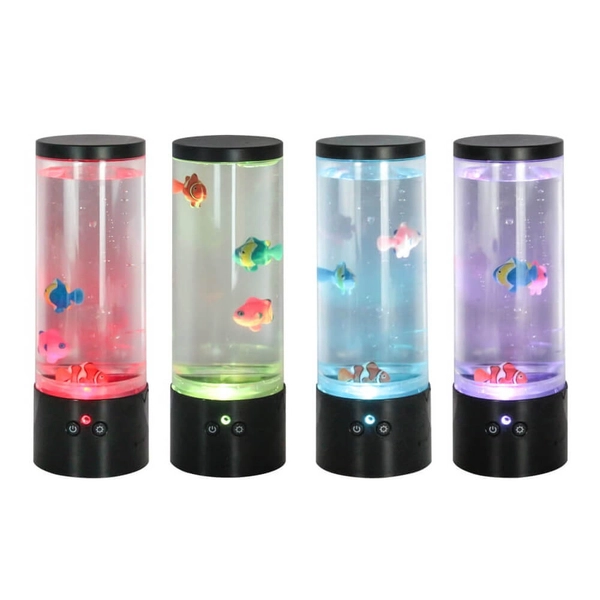 Dziecięca lampa stołowa Aqua 87946 LED 12W RGB rybki kolorowe