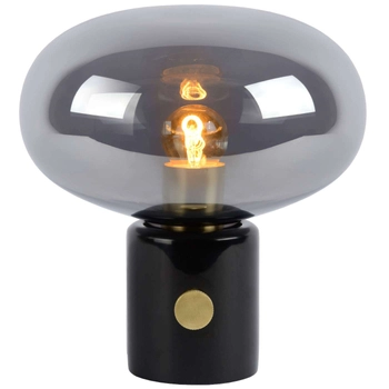 Stojąca LAMPKA nocna CHARLIZE  03520/01/65 Lucide stołowa LAMPA marmurowa czarna przydymiona