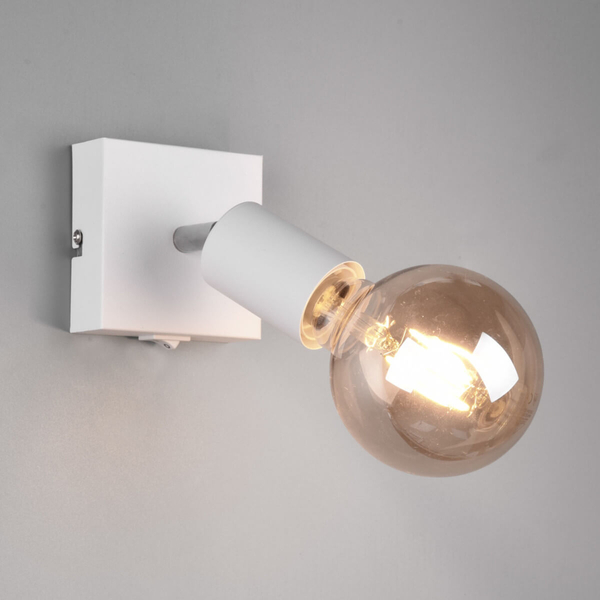 Kinkiet LAMPA ścienna VANNES  R80181731 RL Light regulowana OPRAWA metalowy reflektorek loftowy biały mat