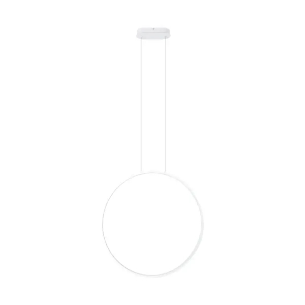 Wisząca lampa pierścień VISUAL biała P0651 1xLED 22W 3000K IP44 nad stół