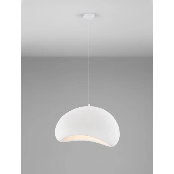 Lampa wisząca kopułowa PALINZA LE45316 do salonu biała