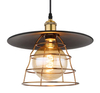 Wisząca lampa Viejo 15086BH 1 industrialna czarna miedziana
