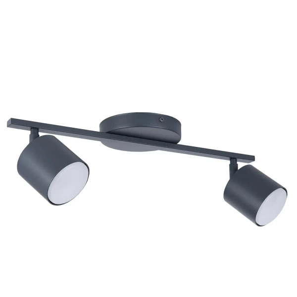 Metalowa lampa sufitowa Mila 2 41359 tuby na listwie grafitowe