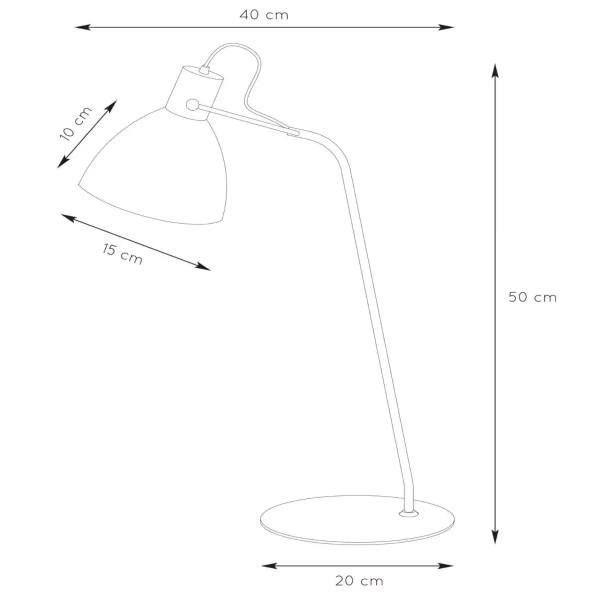 Lampa biurkowa do czytania SHADI 03617/01/30 Lucide czarny