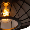 Lampa wisząca nad stół Corina 03447/52/30 klosz siatka czarna złota
