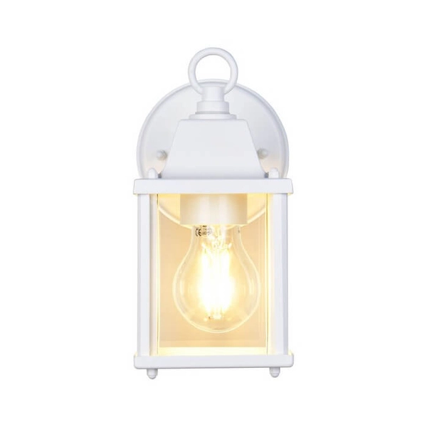 Metalowa lampa ścienna na taras MIRANDE 262260131 IP23 biała