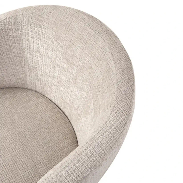 Krzesło do jadalni SHELLY MM001501100356 beżowe taupe tkanina 45cm