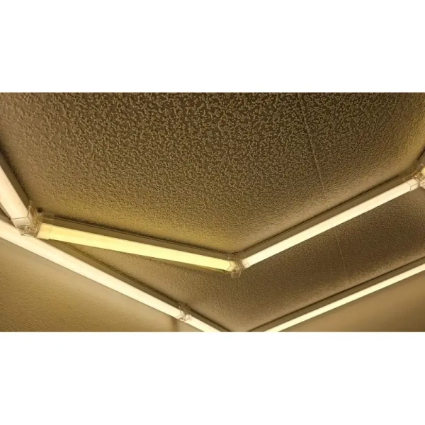 Oświetlenie sufitowe Hexagon HEX-240X480-WW LED 650W 3000K IP54 biały