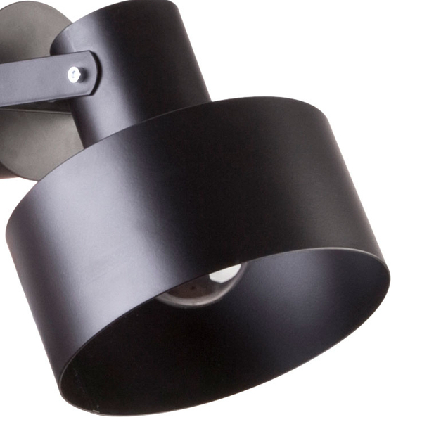 Industrialna LAMPA ścienna RIF 31346 Sigma metalowa OPRAWA reflektorek KINKIET regulowany czarny