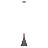 Industrialna LAMPA wisząca KHALEO MDM-3030/1 GR+RC Italux metalowa OPRAWA zwis loft stożek miedź szary