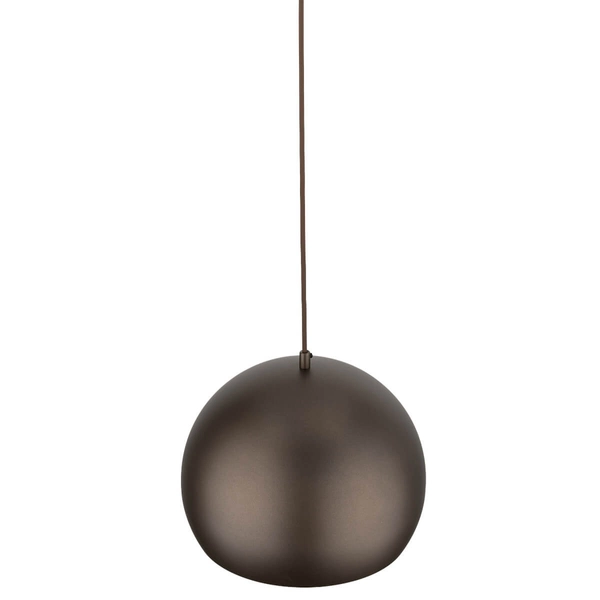 Zwisająca lampa do jadalni Zoe 10171 kopuła metalowa brązowa