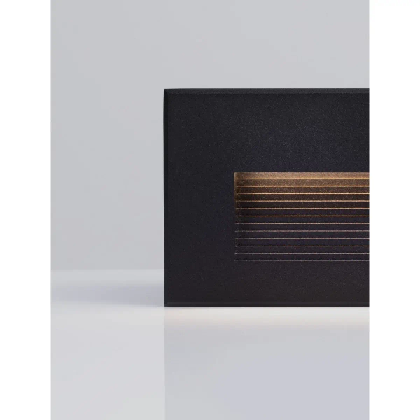 Ogrodowa lampa ścienna CENDILO LE75320 LED 4W 3000K podtynkowa IP65 czarna