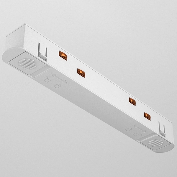 Łącznik zasilania szynoprzewodów magnetycznych Exility TRA034PC-42W prosty biały