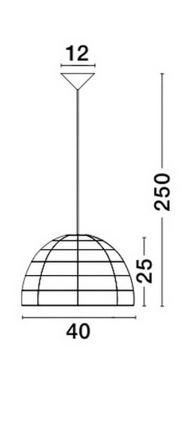 Wisząca lampa hampton Oviedo eko kopuła z ratanu do pokoju