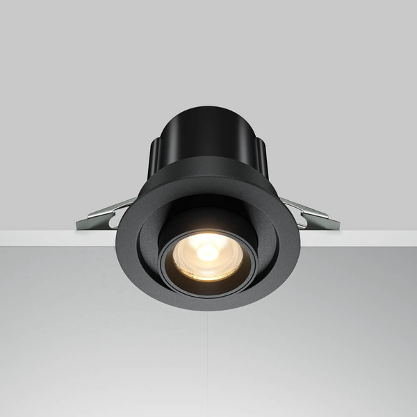Wpuszczana lampa Hidden DL095-01-10W3K-B LED 10W 3000K punktowa czarna