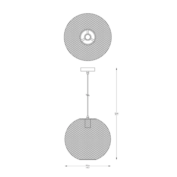 Kulista lampa wisząca Orion do jadalni nad stół ball złota