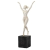 Dekoracyjna rzeźba kobieta Ballerina 5059413869860 baletnica czarny biały