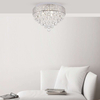 Sufitowa lampa z kryształkami CAPRI 19027-M glamour srebrny przezroczysty