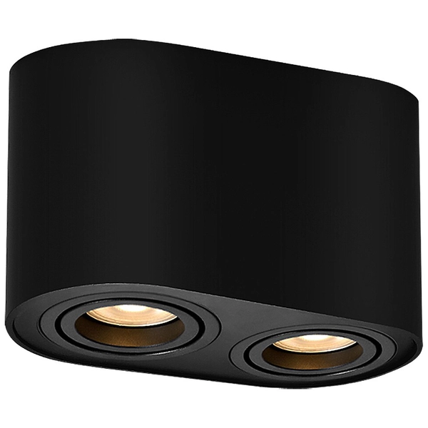 Regulowana lampa natynkowa Kobald 2051 czarny plafon przysufitowy