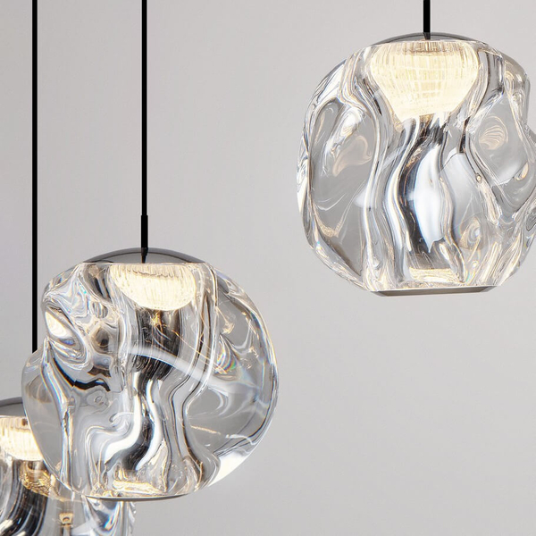 Wisząca lampa do salonu CHEPEN LE44427 LED 87W 3000K czarna chrom