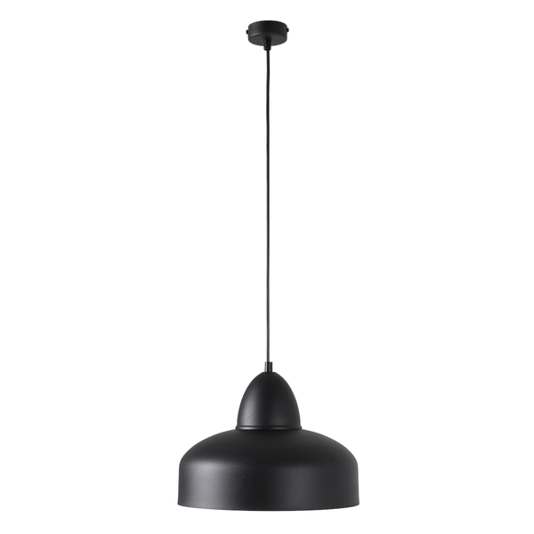 Czarna lampa wisząca Como 946G1 Aldex okrągły zwis nad wyspę kuchenną