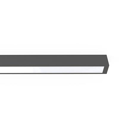 Grafitowa lampa sufitowa STRAIGHT CEILING 7553 natynkowy plafon
