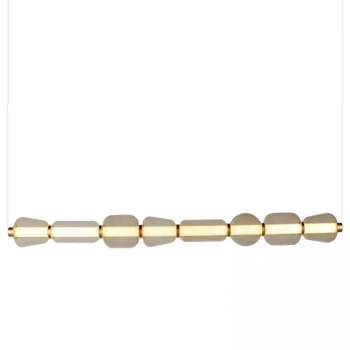 Wisząca podłużna lampa 23065 LED 37W 3000K szklane kule szampański