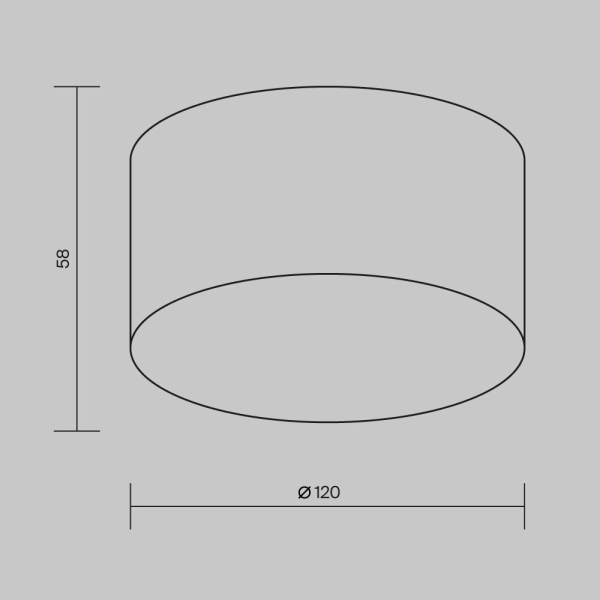 Nasufitowa lampa Zon O430CL-L15B3K Maytoni LED 15W 3000K IP65 tarasowa czarna